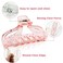 Clear Hair Claw Clips for Women B.PHNE 3.5 Inch Non Slip Big Banana Strong Hold Grip Jaw Clamps for Transparent Hair Clamps for Thick Thin Hair 4 Pack
