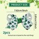 Totelux St. Patrick&rsquo;s Day Bow Hair Clips Green Shamrock Print Hair Barrettes Clover Bowknot Hairpin Grosgrain Ribbon St Patricks Day Hair Accessories for Women Girls 2PCS