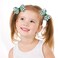 Totelux St. Patrick&rsquo;s Day Bow Hair Clips Green Shamrock Print Hair Barrettes Clover Bowknot Hairpin Grosgrain Ribbon St Patricks Day Hair Accessories for Women Girls 2PCS