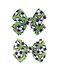 Soccer Hair Bow Clips Football Hair Clips Pin Sport Bow Soccer Hair Barrettes Pin BBG62 (Set-C)