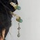 2 Pcs Retro Style Flower Metal Hair Stick Chinese Rhinestone Hair Chopsticks Pearl Tassel Hair Clips Accessories for Long Hair Women