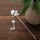 Ginkgo Leaf Flower Hair Pins Chinese Chopstick for Women Hair Sticks Japanese Hair Chopstick Bun Maker Long Hair Handmade Chignon Maker Hair Accessories (Ginkgo)