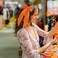 Orange Fall Hair Bows for Women, 2PCS Silky Satin Hair Bows with Long Tail Oversized French Hair Bow Barrettes Hair Accessories for Halloween Thanksgiving Autumn Holiday