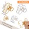 Metal Hair Claw Clips for Thick Heavy Hair - Large Gold Silver Mouse Head Hollow Out Non-Slip Hair Clips for Women's Fashion Hair Styling