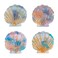 4Pack Ocean Hair Accessories for Women - Blue Mini Starfish Seashell Mermaid Whale Clips, Cute Animal Hair Clips for Girls