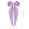 WLLHYF Big Bow Barrettes Long Tail French Ribbon Hair Pins Soft Silky Satin Hair Clip Metal Bowknot Clips 90's Accessories for Party Women Girl