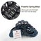 Large Hair Claw Clips With Blue Rhinestone 5 Inch Nonslip Leaf Plastic Big Black Jumbo Jaw Clip for Women Strong Hold Thick and Long Hair