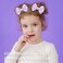Sparkling 4 Inch Glitter Heart Hair Bows Clips Sequin Bow Alligator Clips Hair Accessories for Girls, Teens, Toddlers（Light Purple）
