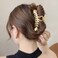 Metal Hair Claw Clip Fish Bone Hairpins Fishbone Gold Hair Claws Acrylic Fashion Punk Style Barrettes for Women Large Hair Clips Hair Accessories Geometric Hair Clamp Grab Girls Hairgrip 1Pcs