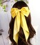SUSULU Hair Bows for Women,Yellow Bow Hair Clips for Girl Hair Bows Barrette Metal Clips Long Ribbon Hairpin Party Bows for Hair Ponytail Hair Styling Accessories 2pack