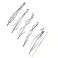 10 Pieces Metal Hair Clips Geometric Barrettes for Women Girls Hair Styling Pins Minimalist Decorative Wedding Dainty Accessories Headwear (Silver)