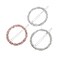 3pcs Rhinestone Bridal Hair Clip,Wedding Metal Hair Pins, Round Circle Hair Clips Bobby Pin Ponytail Holder Hair Accessories for Women