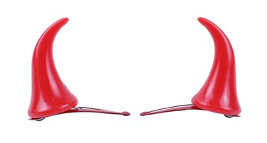 Bonnie Z. Leonardo Red Devil Hair Clips Red Devil Horns Clip On 1 Count (Pack of 1)