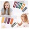 Boobeen 20 Pack Hair Clips - Acrylic Metal Snap Hair Clips for Women -Matte Hair Barrettes for Girls - Hairpins Fashion Accessories for Kids Teens Girls (Square-20)