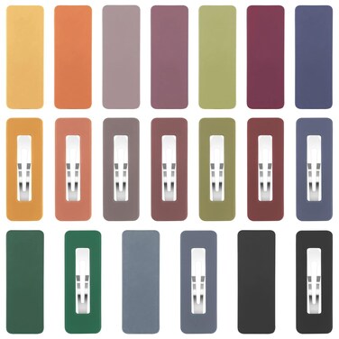 Boobeen 20 Pack Hair Clips - Acrylic Metal Snap Hair Clips for Women -Matte Hair Barrettes for Girls - Hairpins Fashion Accessories for Kids Teens Girls (Square-20)