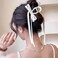 6 PCS Tassel Ribbon Bow-knot Hair Clips with Long Tail for Thin, Thick, Curly Hair - Non-Slip Pearl Jaw Clips Hair Accessories for Women and Girls
