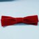 Velvet Bow Hair Clip Red Satin Hair Barrette French Hair Bow Headpieces Winter Bow Barrette Headwear Hair Accessories for Women and Girls Gifts (Short deep red)