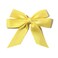 Furling Pompoms Hair Accessories - Cute Ribbon and Candy Color Bow Clips with Tail, 4.7 Inch Barrette for Party, Women and Girls (Yellow 2pcs)