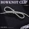 JAKAWIN Rhinestone Hair Clip Silver Crystal Bowknot Clips for Women FJ010 (1 Silver)