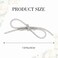 JAKAWIN Rhinestone Hair Clip Silver Crystal Bowknot Clips for Women FJ010 (1 Silver)