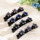 Sparkling Crystal Stone Rhinestone Braided Hair Clips for Women Duckbill Hair Clip Hair Accessories for Styling Sectioning 4Pcs