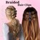 Sparkling Crystal Stone Rhinestone Braided Hair Clips for Women Duckbill Hair Clip Hair Accessories for Styling Sectioning 4Pcs