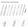 BOYIVI 16PCS Hair Pin Geometric Metal Hair Clip Elegant Hair Barrettes Bridal Silver Metal Dainty Embellished Pins for Women and Girl (Silver)