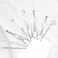 BOYIVI 16PCS Hair Pin Geometric Metal Hair Clip Elegant Hair Barrettes Bridal Silver Metal Dainty Embellished Pins for Women and Girl (Silver)