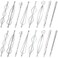 BOYIVI 16PCS Hair Pin Geometric Metal Hair Clip Elegant Hair Barrettes Bridal Silver Metal Dainty Embellished Pins for Women and Girl (Silver)