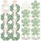 DEEKA 16 Pcs Bridesmaid Proposal Gifts Set Flower Hair Claw Clips with Floral Card &amp; Satin Scrunchies Proposal Box Bridal Party Gift Bridesmaids Bachelorette Party Favors (White&amp;Sage Green)