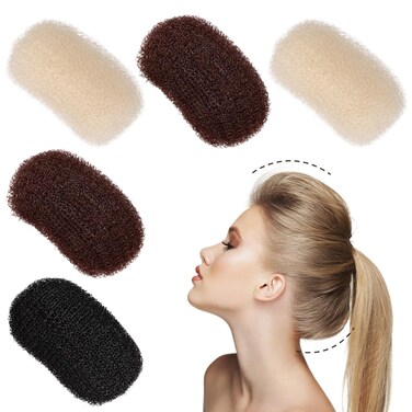 LALAFINA 5Pcs Hair Volumizing Bump Up Clips with Inserts - Sponge Hair Pads for DIY Hairstyling Accessories for Women Girls