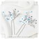 Earent Bride Wedding Flower Hair Pins Butterfly Bridal Hair Piece Blue Beads Hair Accessories for Women (Pack of 2)