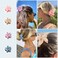 Flower Cute Hair Claw Clips - 4Pcs Nonslip Strong Hold 3 Inch Matte Small Clips for Women and Girls (Pink, Purple, Khaki, Blue)