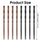 Wooden Sticks Hair Chopstick 8PCs,Bamboo Shape Long Hair Sticks,Wood Hair Chopsticks Hair Holders,Women Hair Pins Buns,Classical Hairpin Hair Accessories Decorative Hair Holder for Women