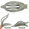 Flat Hair Clip 6 pcs Lay Down Claw Clips Hair Accessories for Women -Basic