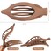 Flat Hair Clip 6 pcs Lay Down Claw Clips Hair Accessories for Women -Transparent
