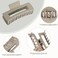 4.1 Inch Large Hair Clips 8 Pcs Square Claw Clips for Thick Hair Big Hair Claw Clips Acrylic Banana Jaw Clips Hair Accessories for Women and Girls -Regular