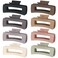 4.1 Inch Large Hair Clips 8 Pcs Square Claw Clips for Thick Hair Big Hair Claw Clips Acrylic Banana Jaw Clips Hair Accessories for Women and Girls -Regular