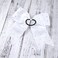 8 Inch Jumbo Cheerleader Bows with Bling Fling Rhinestones Ponytail Holder Cheerleading Bows Hair Tie College (White)