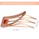 Chinco 24 Pcs Double Grip Hair Clips Metal Snap Clips Women Barrettes for Hair Making, Salon Supplies(Rose Gold,2 Inch)