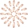 Chinco 24 Pcs Double Grip Hair Clips Metal Snap Clips Women Barrettes for Hair Making, Salon Supplies(Rose Gold,2 Inch)