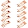 Chinco 24 Pcs Double Grip Hair Clips Metal Snap Clips Women Barrettes for Hair Making, Salon Supplies(Rose Gold,2 Inch)