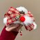 Christmas Hair Claw Clips for Women Red Plaid Bows Hair Clips White Plush Claw Clips with Bells Tassel Christmas Hair Clip Nonslip Winter Hair Accessories Xmas Hair Decoration for Thin Thick Hair