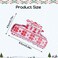 Hair Clips for Women for Thick Hair Red White Winter Snowflake Design Large Hair Claw Clips Non-slip French Hair Barrettes for Hair Styling Winter Hair Accessories Party Christmas Hair Decoration 1Pcs