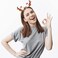 2PCS Christmas Hairpins Antler Girls Hairpins Christmas Headdresses Reindeer Antlers Headbands Christmas Hair Clips Hair Accessories for Girls
