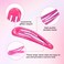 Cinaci 100pcs in 25 Candy Colors 5cm/2" Glitter Metal Snap Hair Clips Non-slip Hair Barrettes Bang Holders for Baby Girls Toddlers Kids Teens