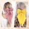 Cinaci 8 Pieces Silky Satin Big Hair Bows for Women Girls Teens, Fancy Long Tail Bow Hair Clips French Hair Barrettes Hair Accessories