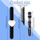 Nuenen Hair Braiding Tools 7 Pieces Kit, Includes 1 Magnetic Pin Wristband, 2 Stainless Steel Rat Tail Combs, 4 Wide Teeth Alligator Sectioning Hair Clips for Hair Braid Maker (Black)