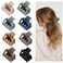 Medium Claw Hair Clips for Women Girls, 2" Matte Rectangle Small Hair Claw Clips for Thin/Medium Thick Hair, Hair Jaw Clips Nonslip Clips (8pcs Cool Color)