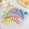 6PCS Large Hair Claw Clips for Women - 4 inch Non-Slip Cute Thick Hair Clips, Strong Hold Light Colors Modern Big Claw Clips